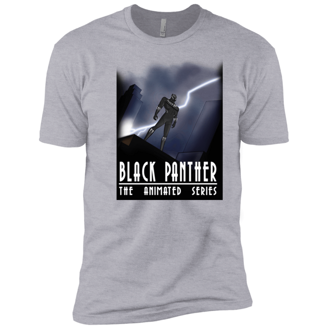 T-Shirts Heather Grey / X-Small Black Panther The Animated Series Men's Premium T-Shirt