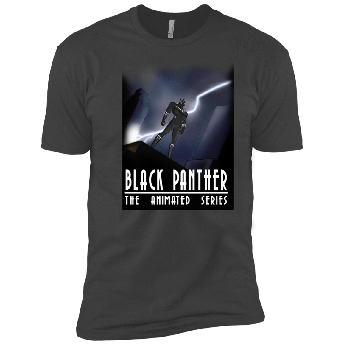 T-Shirts Heavy Metal / X-Small Black Panther The Animated Series Men's Premium T-Shirt