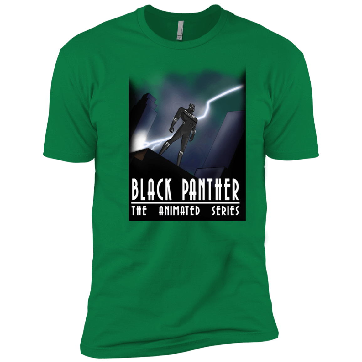 T-Shirts Kelly Green / X-Small Black Panther The Animated Series Men's Premium T-Shirt