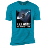 T-Shirts Turquoise / X-Small Black Panther The Animated Series Men's Premium T-Shirt