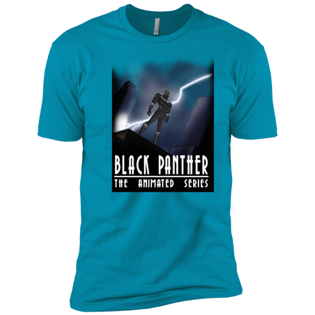 T-Shirts Turquoise / X-Small Black Panther The Animated Series Men's Premium T-Shirt