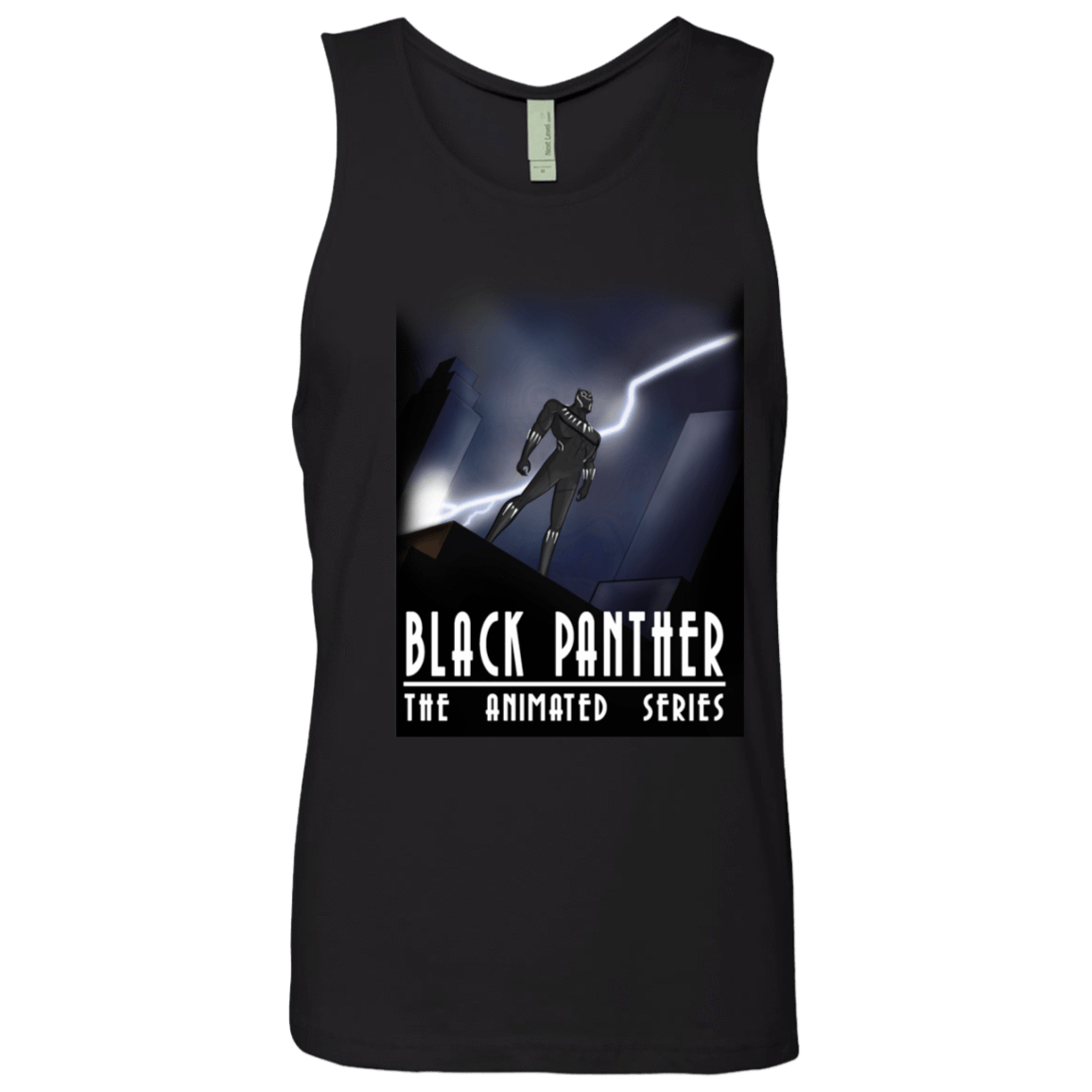 T-Shirts Black / S Black Panther The Animated Series Men's Premium Tank Top
