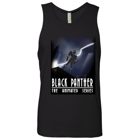 T-Shirts Black / S Black Panther The Animated Series Men's Premium Tank Top