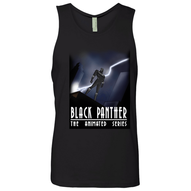 T-Shirts Black / S Black Panther The Animated Series Men's Premium Tank Top