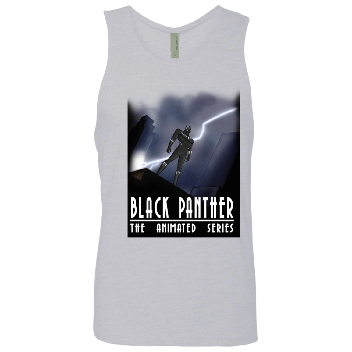 T-Shirts Heather Grey / S Black Panther The Animated Series Men's Premium Tank Top