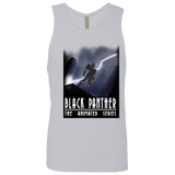 T-Shirts Heather Grey / S Black Panther The Animated Series Men's Premium Tank Top