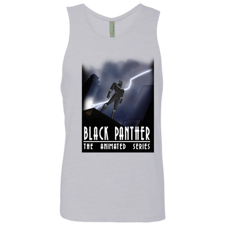 T-Shirts Heather Grey / S Black Panther The Animated Series Men's Premium Tank Top