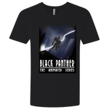 T-Shirts Black / X-Small Black Panther The Animated Series Men's Premium V-Neck