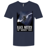 T-Shirts Midnight Navy / X-Small Black Panther The Animated Series Men's Premium V-Neck