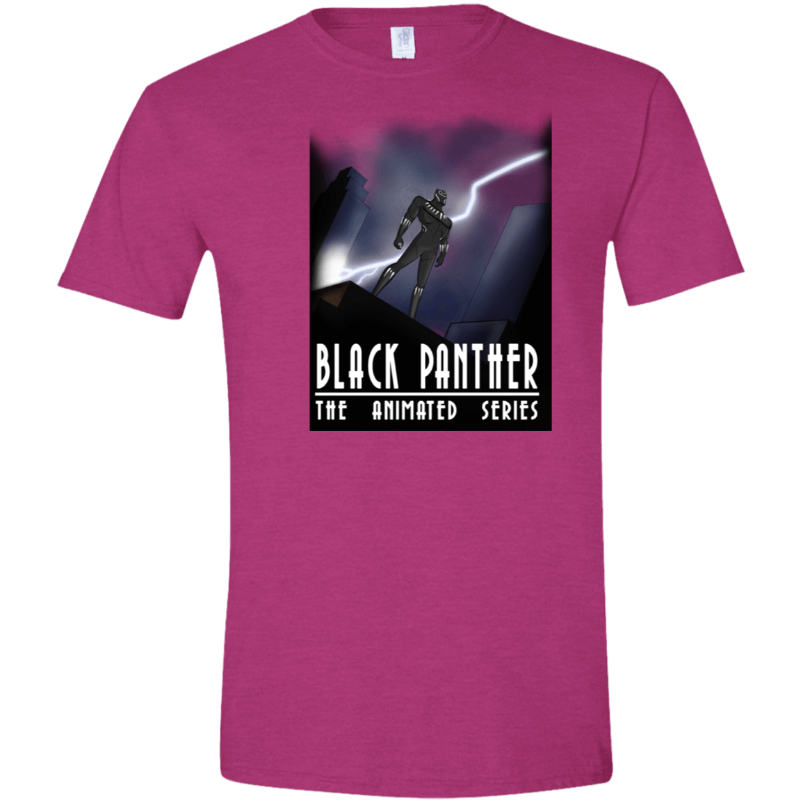 T-Shirts Antique Heliconia / S Black Panther The Animated Series Men's Semi-Fitted Softstyle