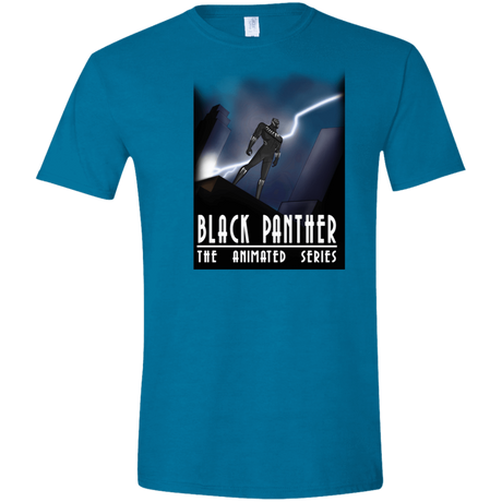T-Shirts Antique Sapphire / S Black Panther The Animated Series Men's Semi-Fitted Softstyle