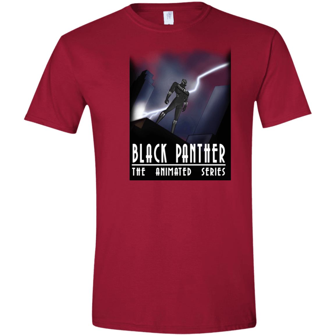 T-Shirts Cardinal Red / S Black Panther The Animated Series Men's Semi-Fitted Softstyle