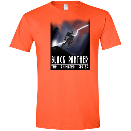 T-Shirts Orange / S Black Panther The Animated Series Men's Semi-Fitted Softstyle