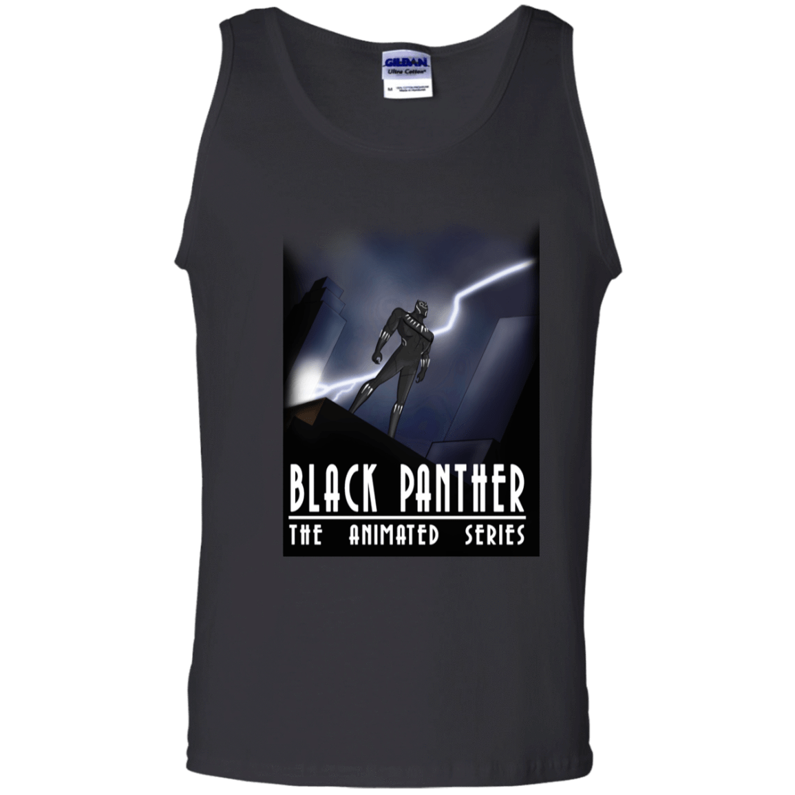 T-Shirts Black / S Black Panther The Animated Series Men's Tank Top