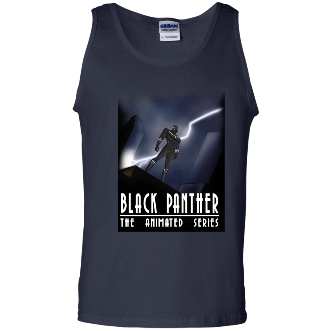 T-Shirts Navy / S Black Panther The Animated Series Men's Tank Top