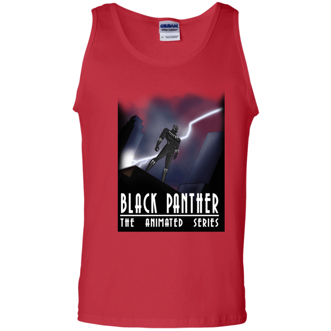 T-Shirts Red / S Black Panther The Animated Series Men's Tank Top