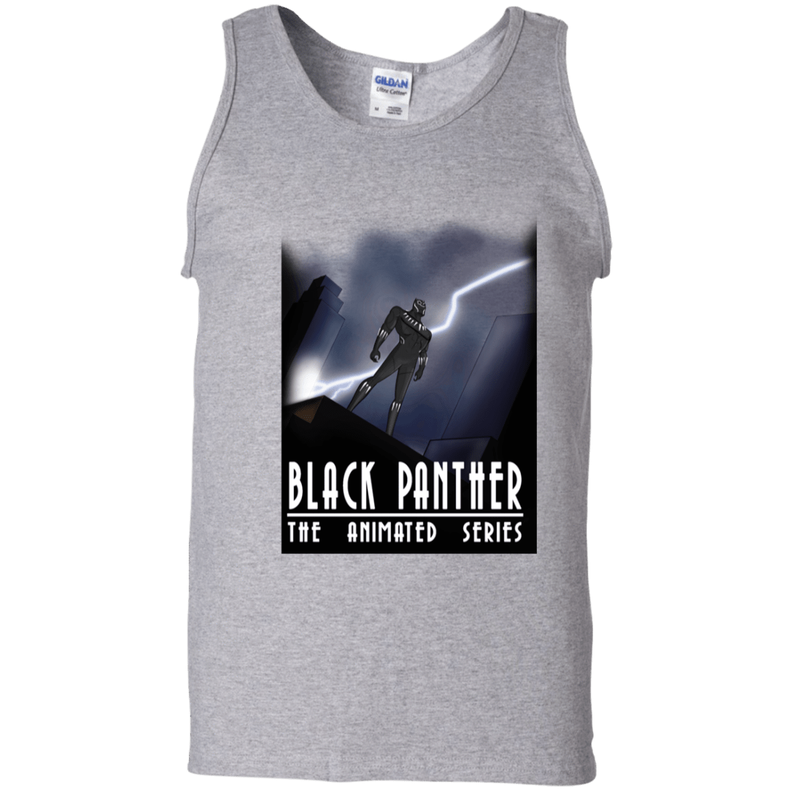 T-Shirts Sport Grey / S Black Panther The Animated Series Men's Tank Top