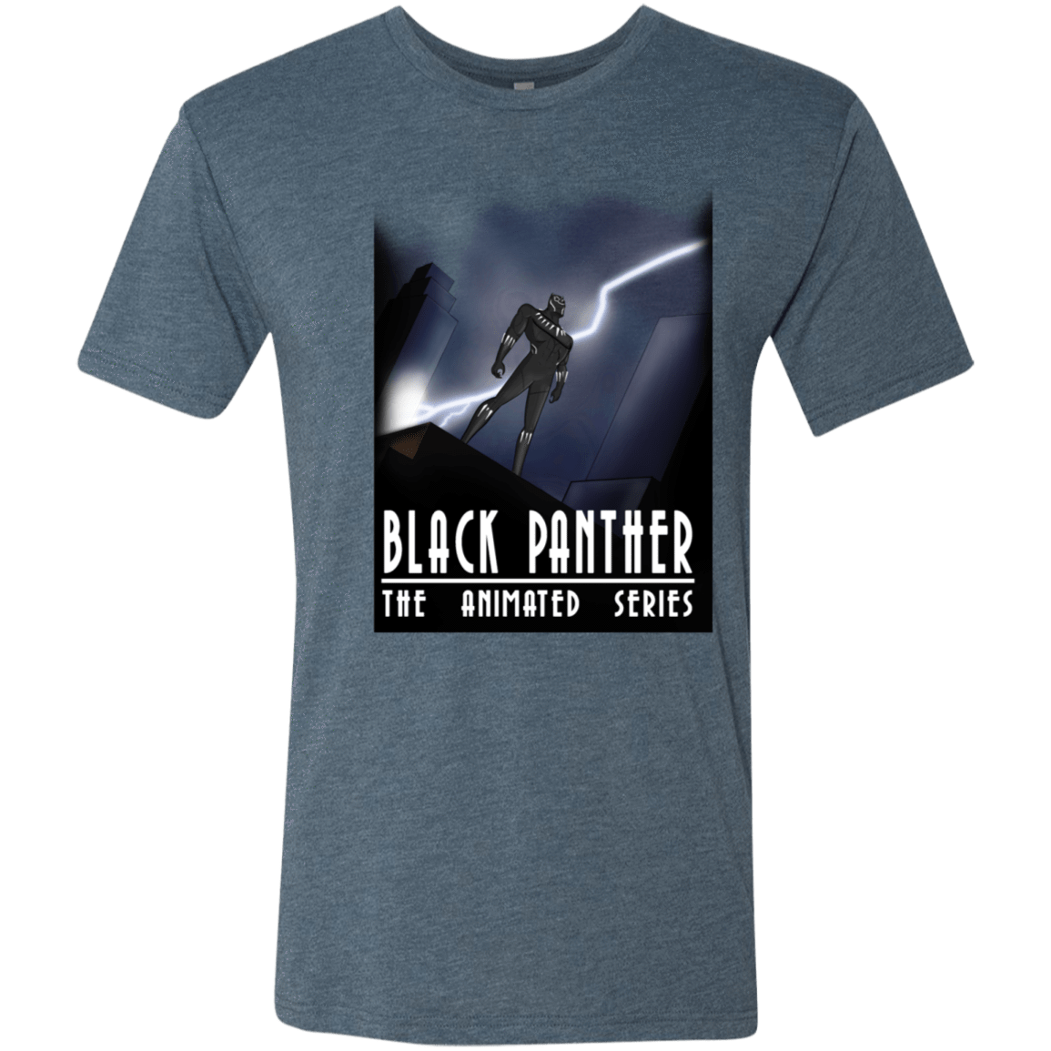 T-Shirts Indigo / S Black Panther The Animated Series Men's Triblend T-Shirt