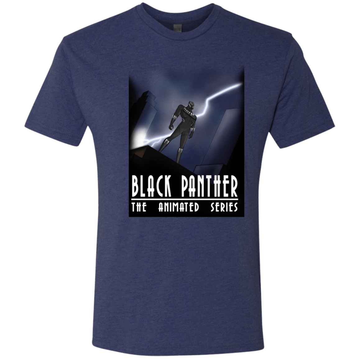 T-Shirts Vintage Navy / S Black Panther The Animated Series Men's Triblend T-Shirt