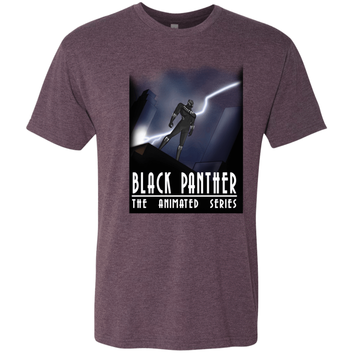 T-Shirts Vintage Purple / S Black Panther The Animated Series Men's Triblend T-Shirt