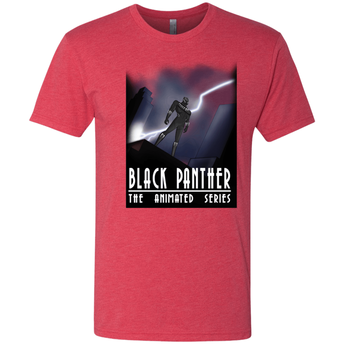 T-Shirts Vintage Red / S Black Panther The Animated Series Men's Triblend T-Shirt