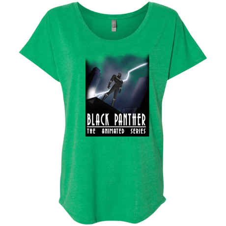 T-Shirts Envy / X-Small Black Panther The Animated Series Triblend Dolman Sleeve