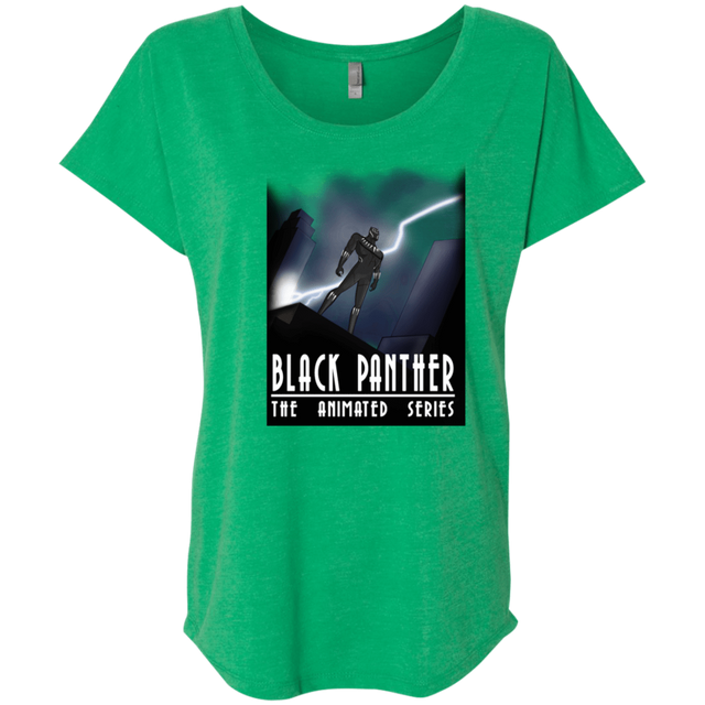 T-Shirts Envy / X-Small Black Panther The Animated Series Triblend Dolman Sleeve