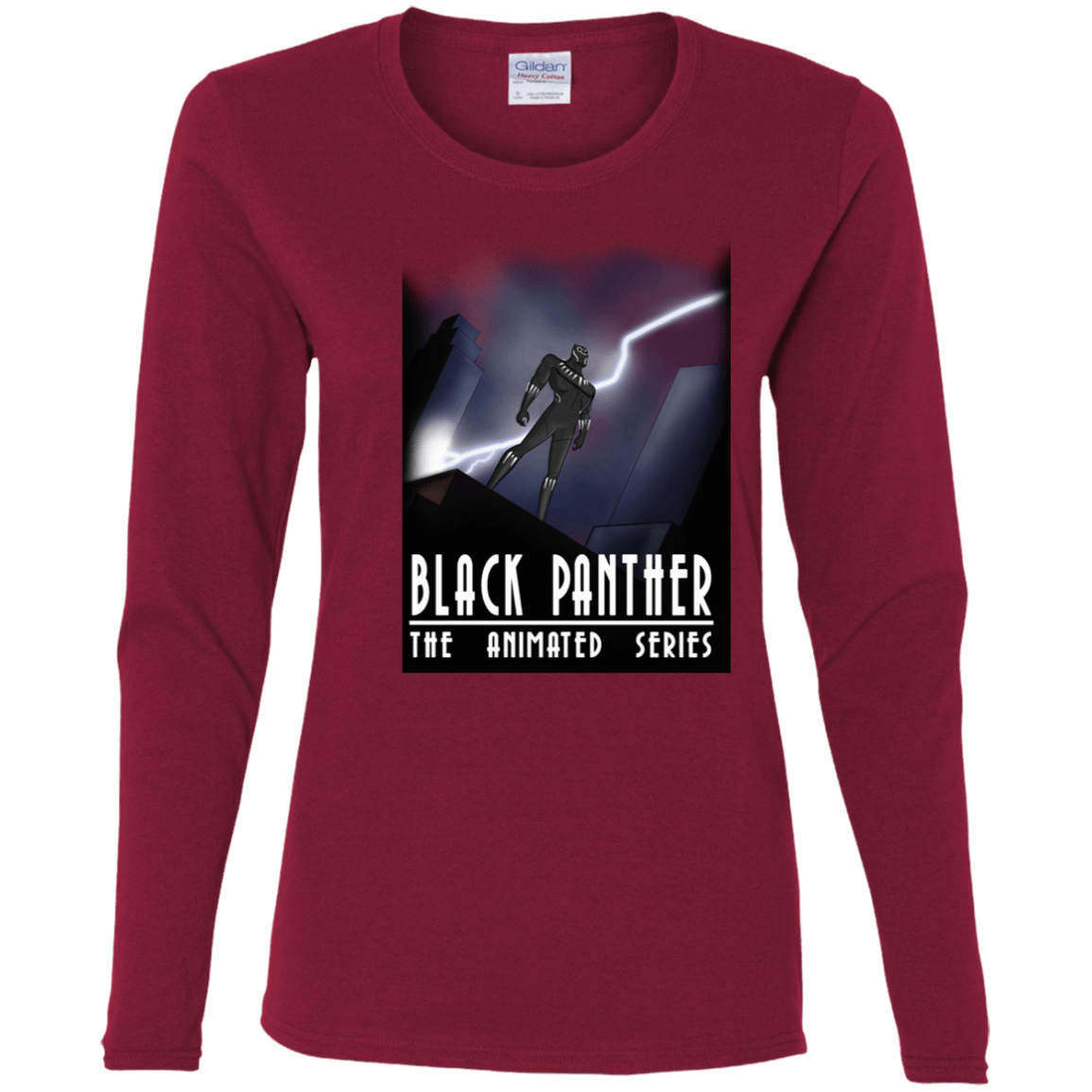 T-Shirts Cardinal / S Black Panther The Animated Series Women's Long Sleeve T-Shirt