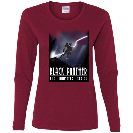 T-Shirts Cardinal / S Black Panther The Animated Series Women's Long Sleeve T-Shirt