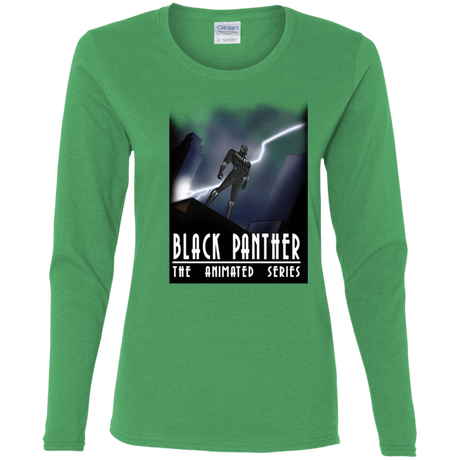 T-Shirts Irish Green / S Black Panther The Animated Series Women's Long Sleeve T-Shirt