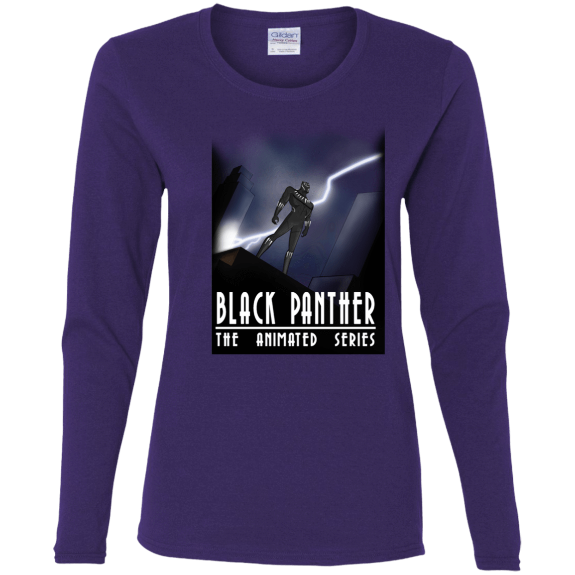 T-Shirts Purple / S Black Panther The Animated Series Women's Long Sleeve T-Shirt