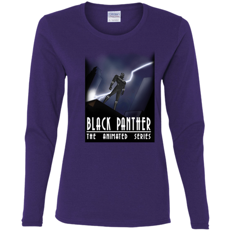 T-Shirts Purple / S Black Panther The Animated Series Women's Long Sleeve T-Shirt