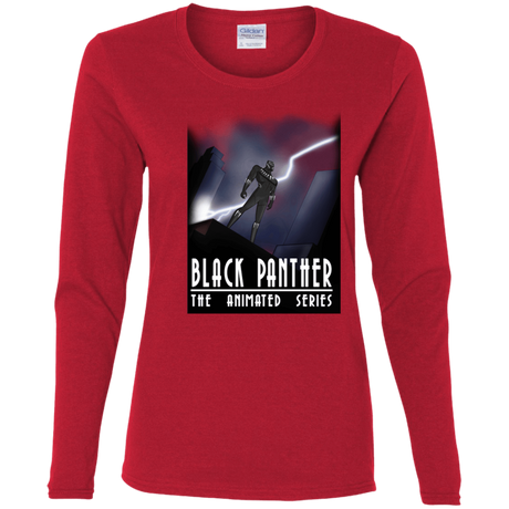 T-Shirts Red / S Black Panther The Animated Series Women's Long Sleeve T-Shirt