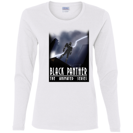 T-Shirts White / S Black Panther The Animated Series Women's Long Sleeve T-Shirt