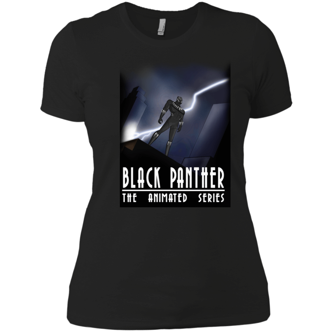 T-Shirts Black / X-Small Black Panther The Animated Series Women's Premium T-Shirt