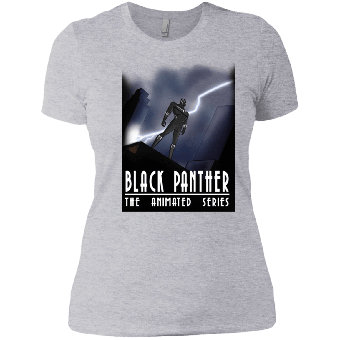 T-Shirts Heather Grey / X-Small Black Panther The Animated Series Women's Premium T-Shirt
