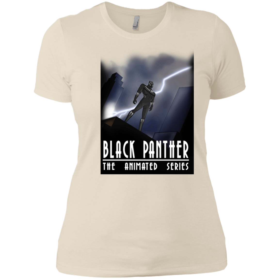 T-Shirts Ivory/ / X-Small Black Panther The Animated Series Women's Premium T-Shirt
