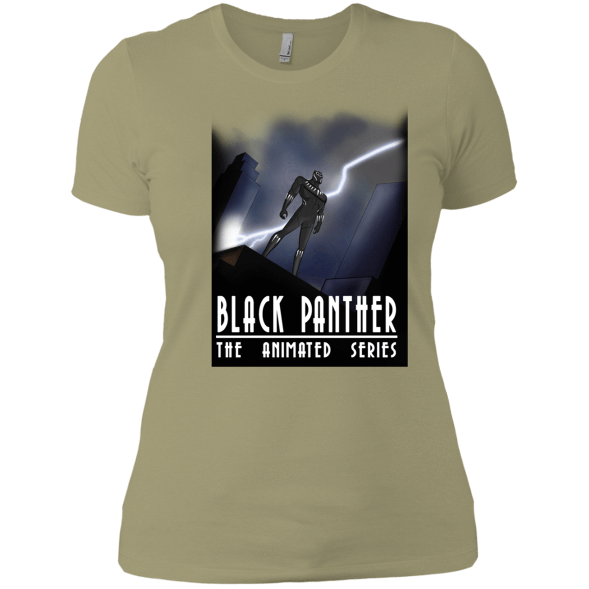 T-Shirts Light Olive / X-Small Black Panther The Animated Series Women's Premium T-Shirt