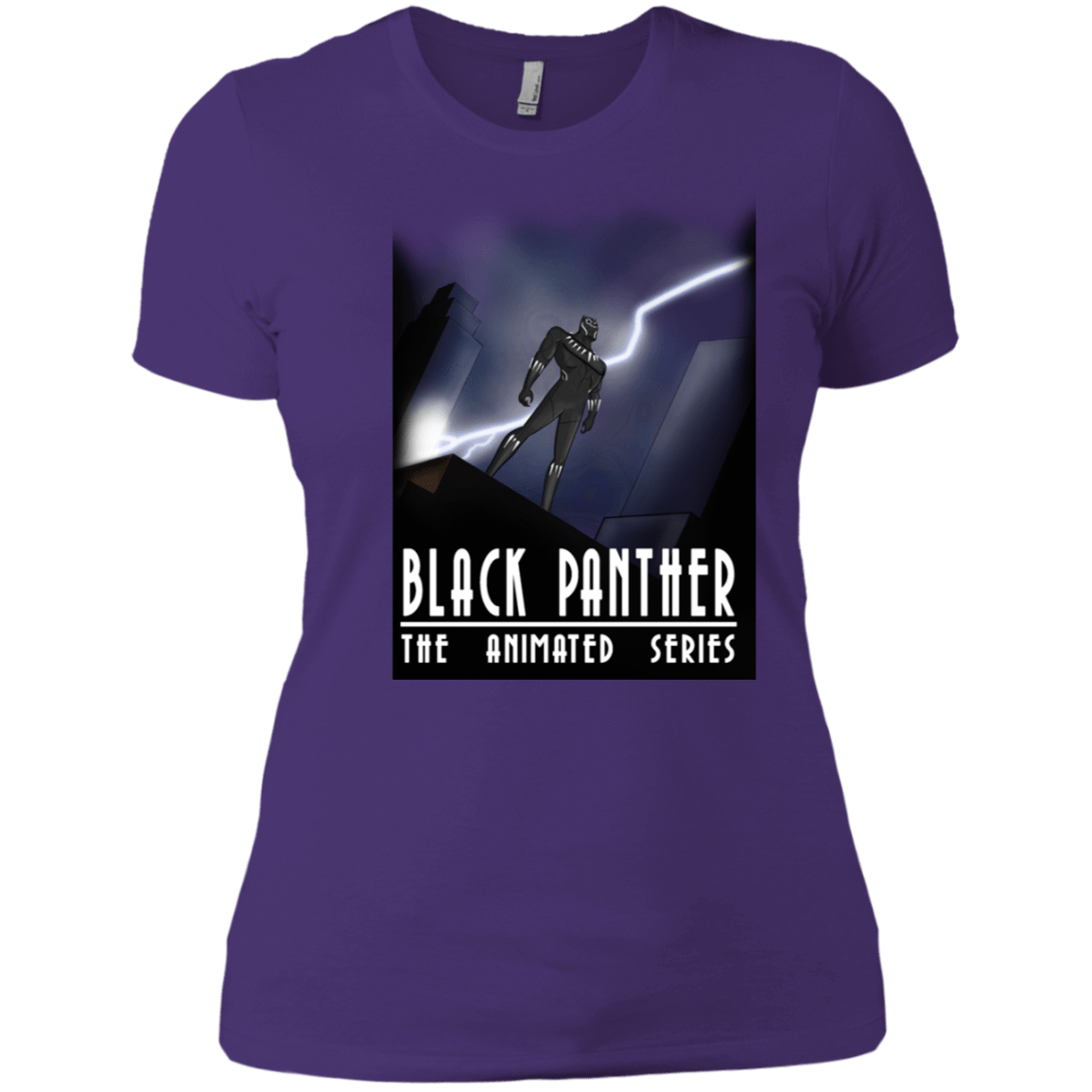 T-Shirts Purple Rush/ / X-Small Black Panther The Animated Series Women's Premium T-Shirt