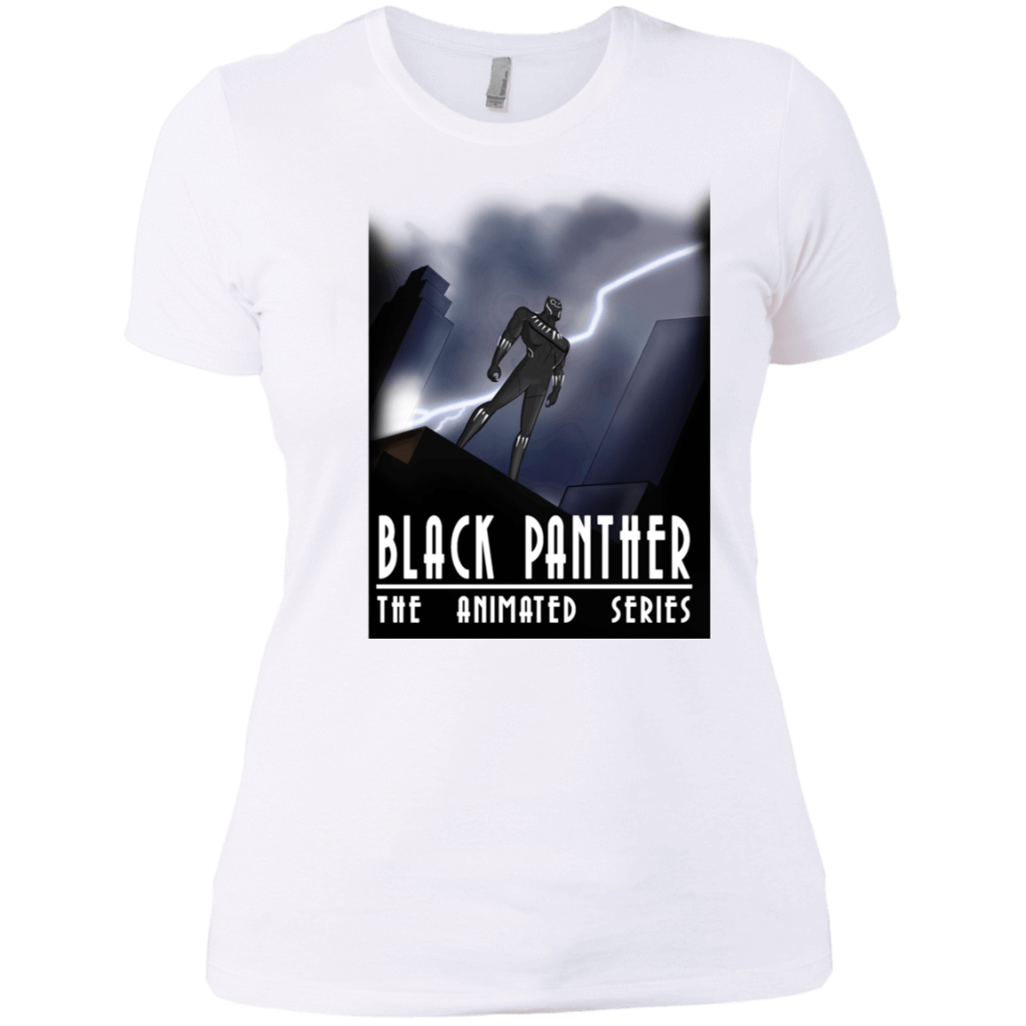 T-Shirts White / X-Small Black Panther The Animated Series Women's Premium T-Shirt