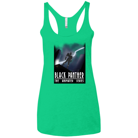 T-Shirts Envy / X-Small Black Panther The Animated Series Women's Triblend Racerback Tank