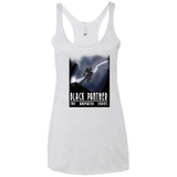 T-Shirts Heather White / X-Small Black Panther The Animated Series Women's Triblend Racerback Tank