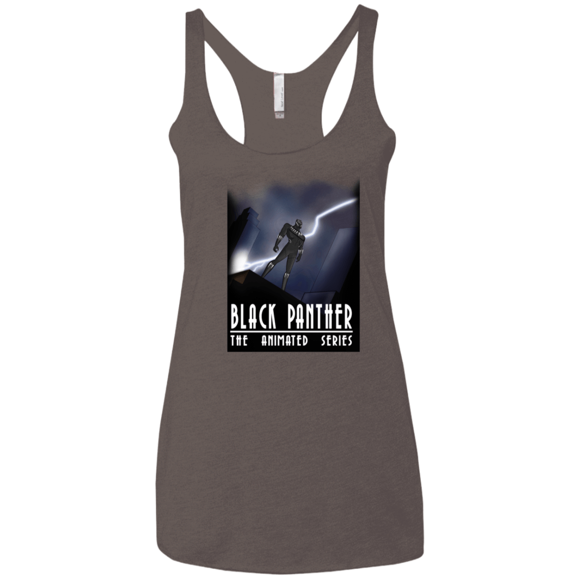 T-Shirts Macchiato / X-Small Black Panther The Animated Series Women's Triblend Racerback Tank