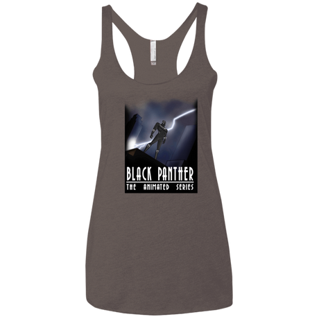 T-Shirts Macchiato / X-Small Black Panther The Animated Series Women's Triblend Racerback Tank