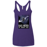 T-Shirts Purple Rush / X-Small Black Panther The Animated Series Women's Triblend Racerback Tank