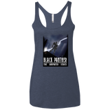 T-Shirts Vintage Navy / X-Small Black Panther The Animated Series Women's Triblend Racerback Tank
