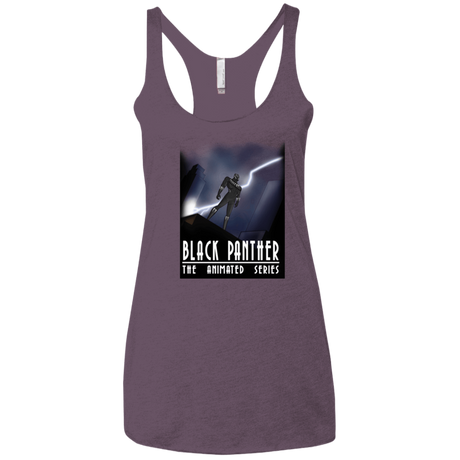T-Shirts Vintage Purple / X-Small Black Panther The Animated Series Women's Triblend Racerback Tank