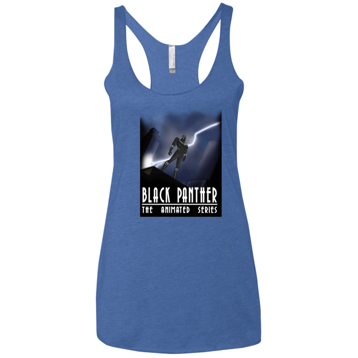 T-Shirts Vintage Royal / X-Small Black Panther The Animated Series Women's Triblend Racerback Tank