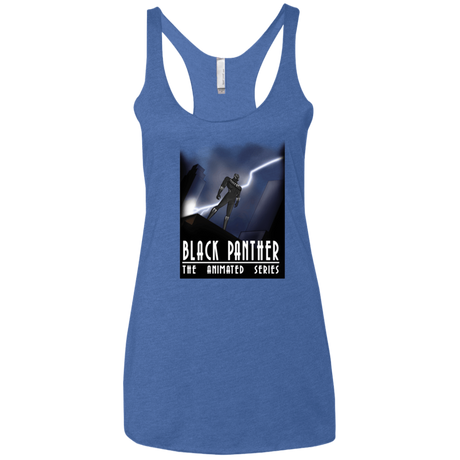 T-Shirts Vintage Royal / X-Small Black Panther The Animated Series Women's Triblend Racerback Tank