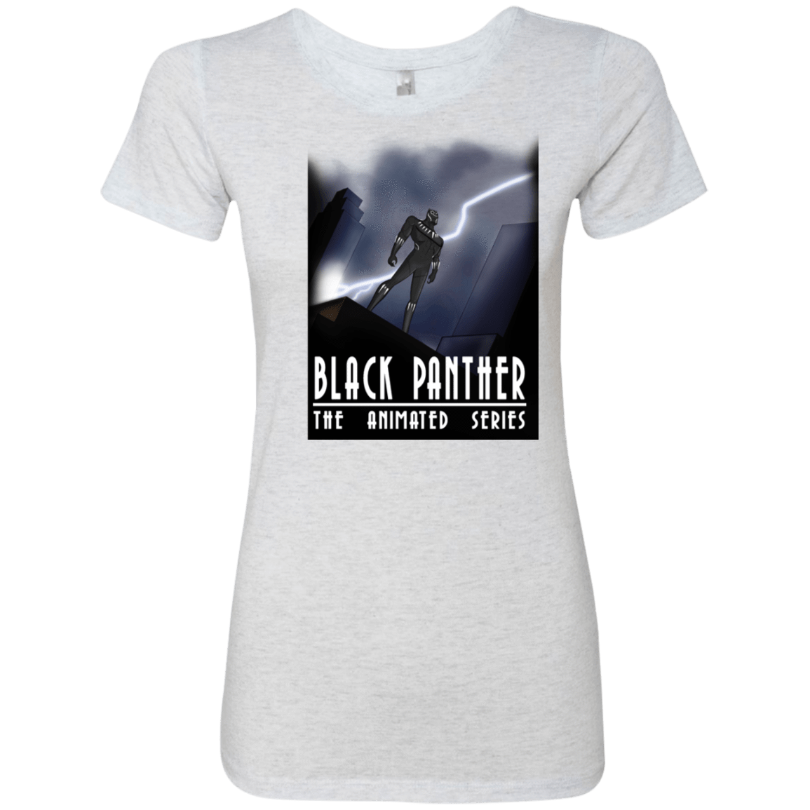 T-Shirts Heather White / S Black Panther The Animated Series Women's Triblend T-Shirt